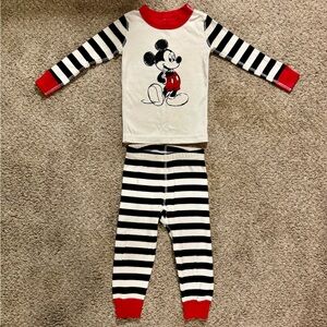 Hanna Andersson Disney Mickey Mouse Long John Pajamas